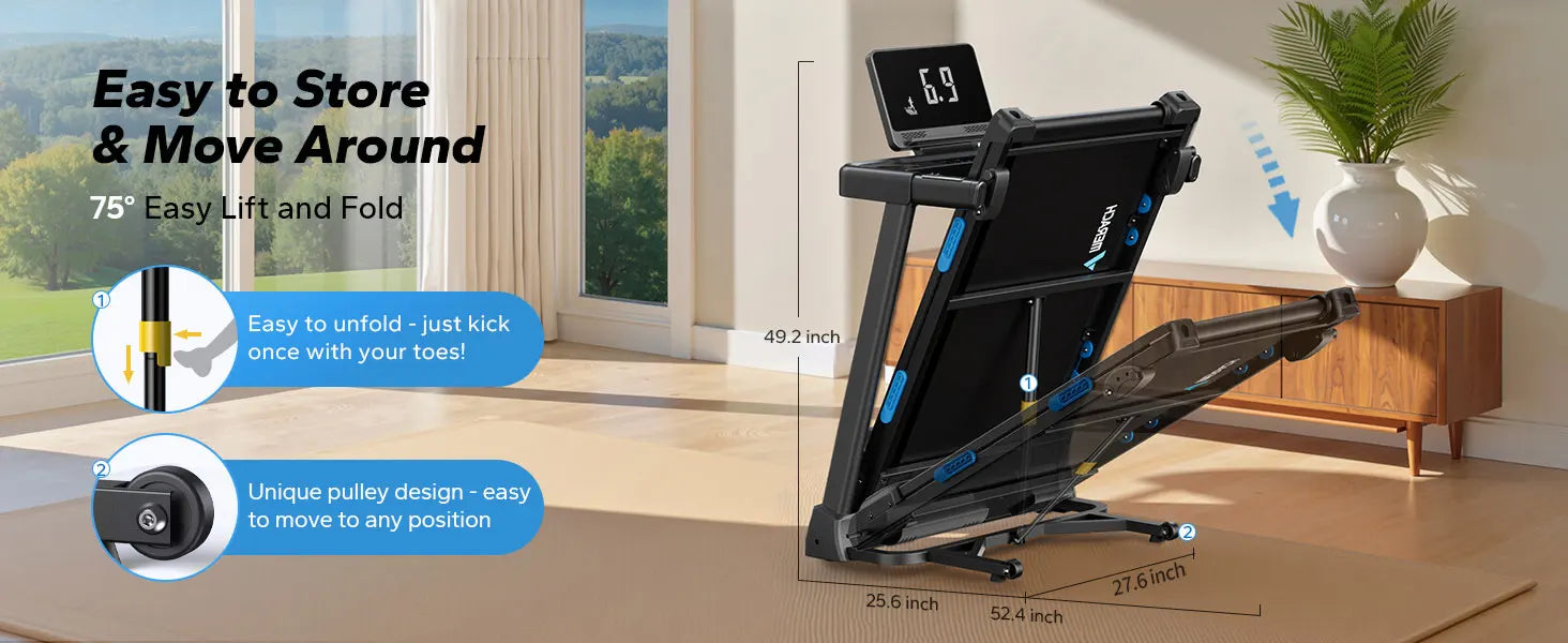 MERACH Foldable Treadmill