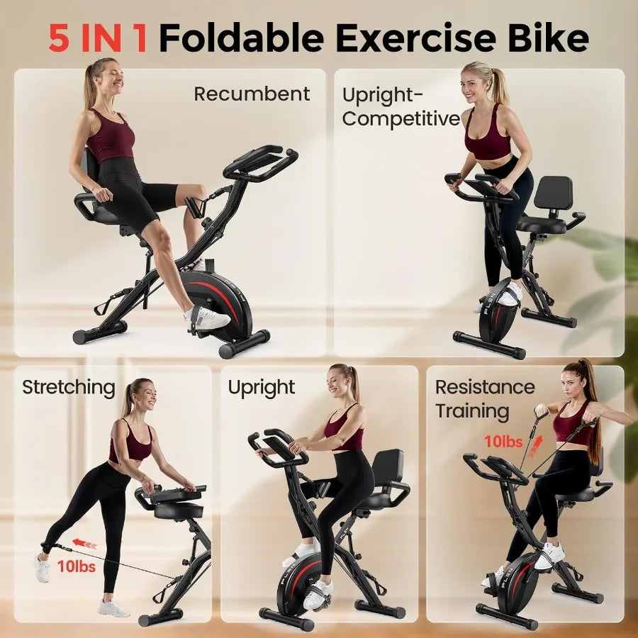 5 IN 1 Foldable Exercise Bike