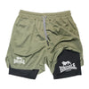 Print 2in1 Running Shorts