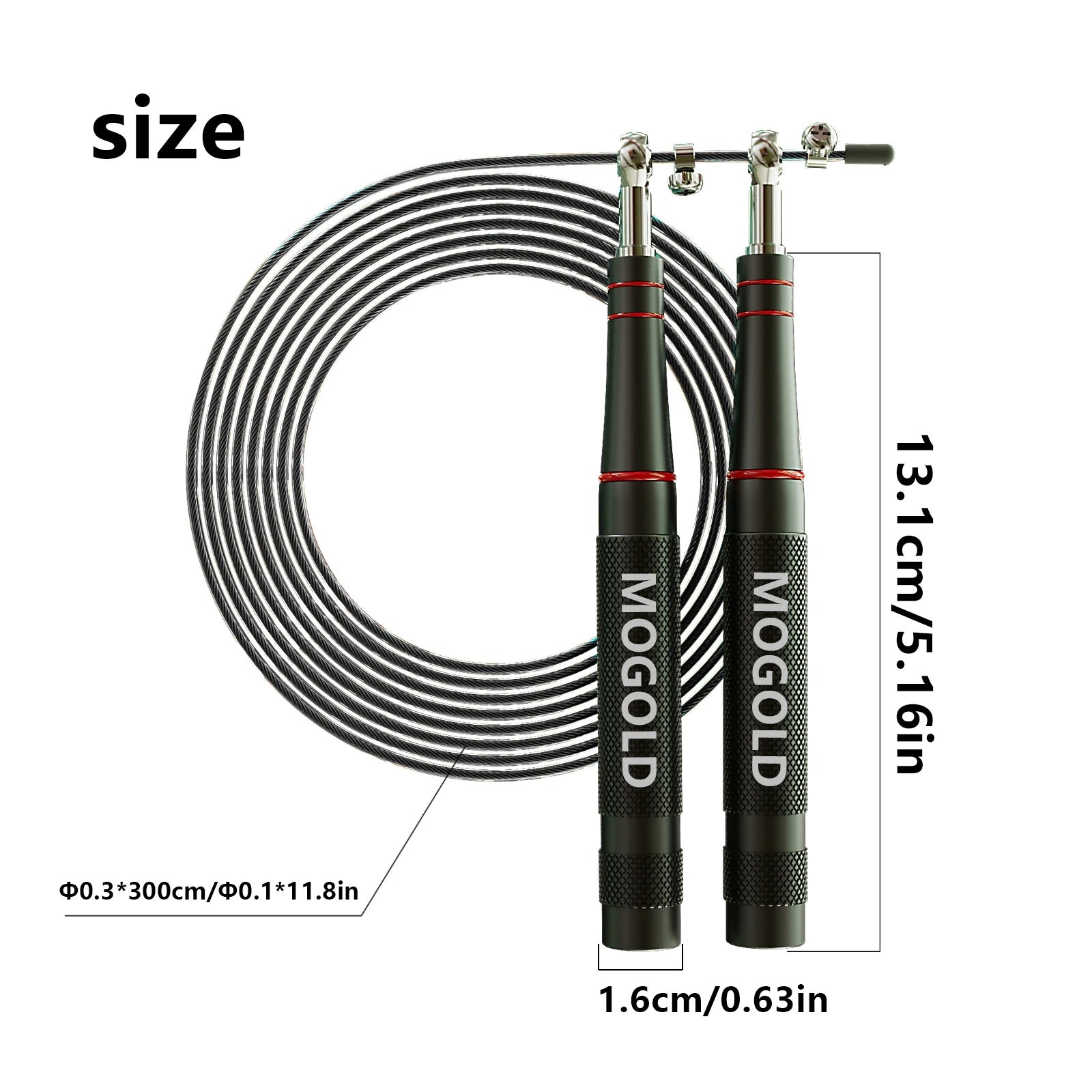 Steel wire skipping rope