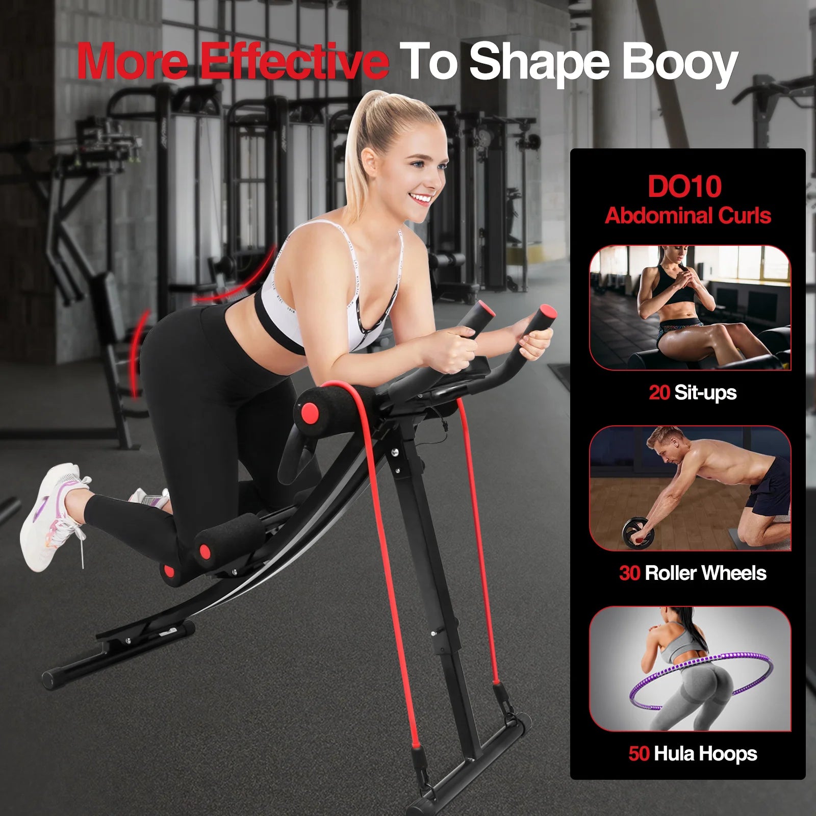 GIKPAL Foldable Ab Machine