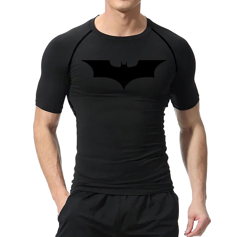 Men's Bat Print Compression