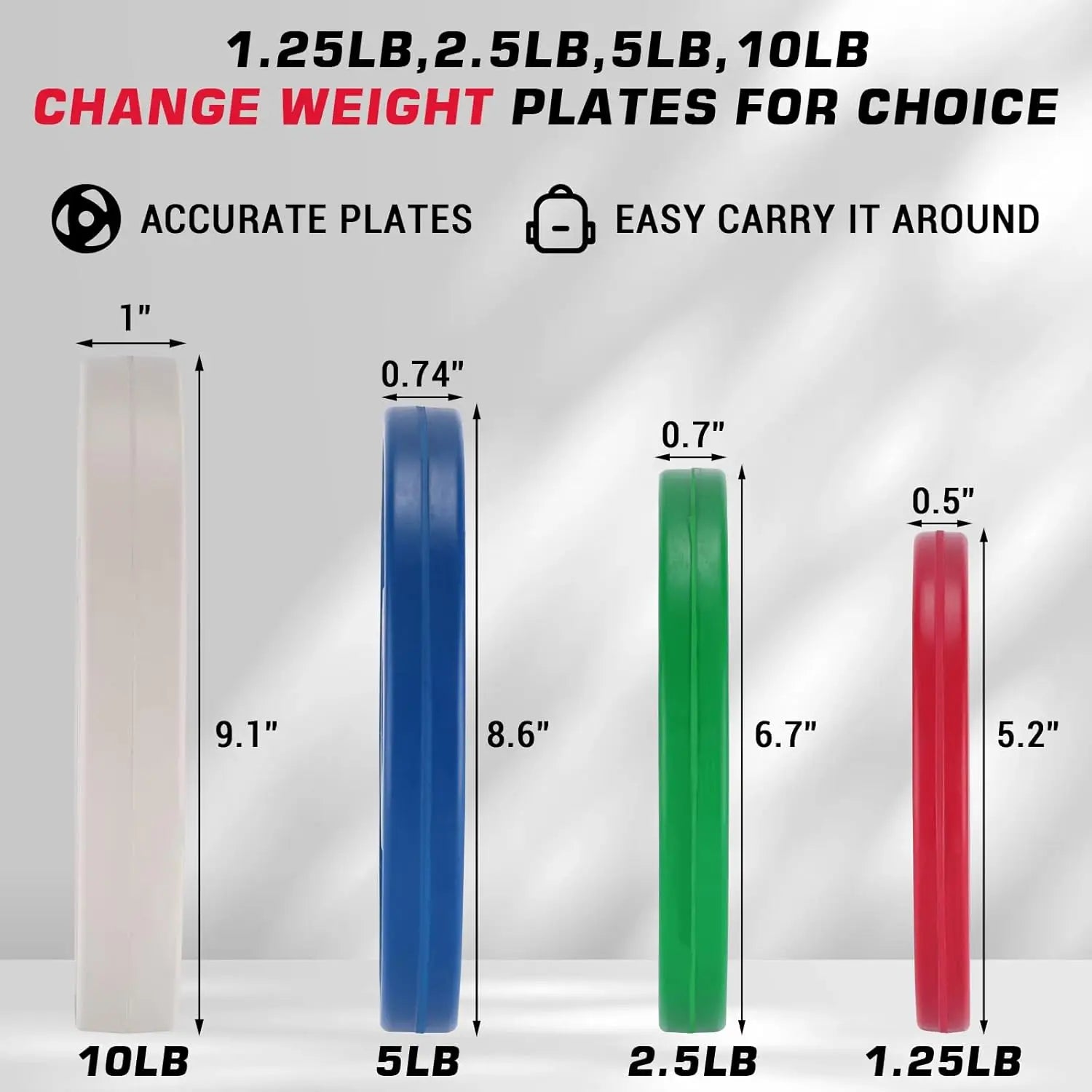 2PCS Change Weight Plates