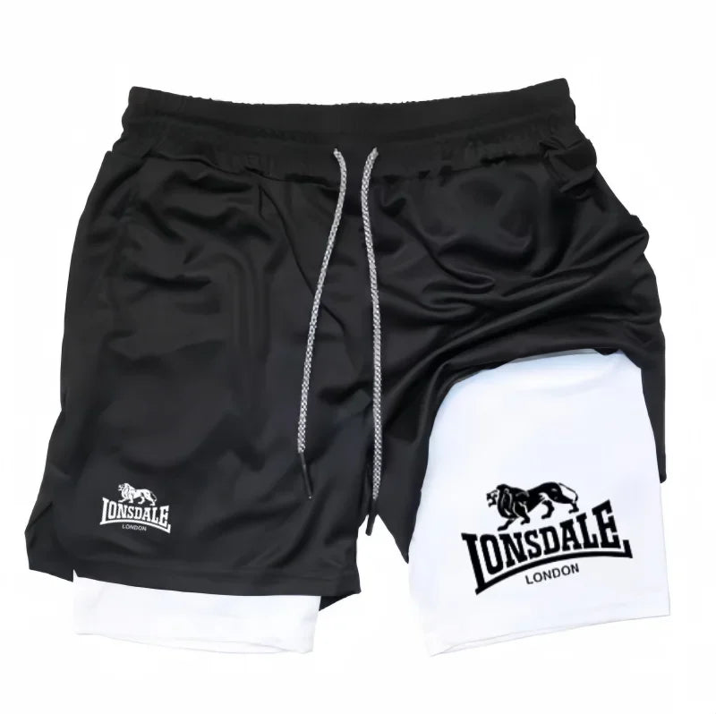 Print 2in1 Running Shorts