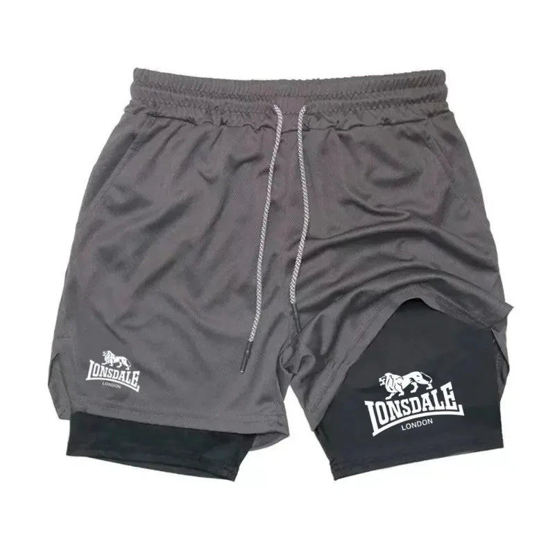 Print 2in1 Running Shorts
