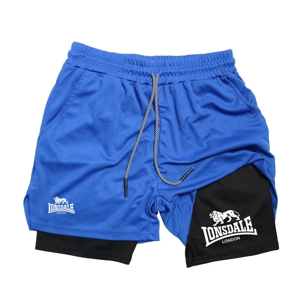 Print 2in1 Running Shorts