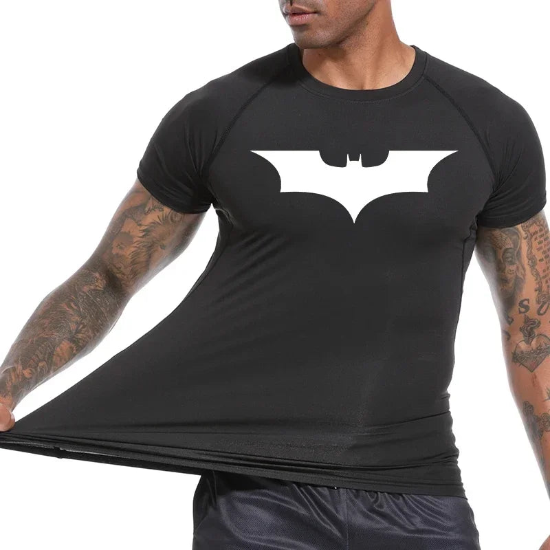 Men's Bat Print Compression