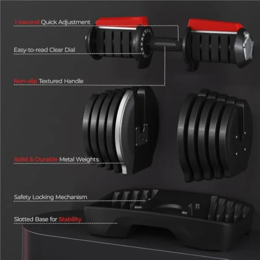 Adjustable Dumbbells Set