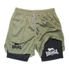 Print 2in1 Running Shorts