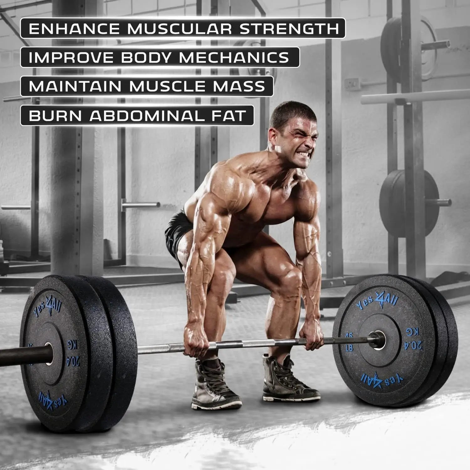 2" Bumper Plate, Rubber Weight
