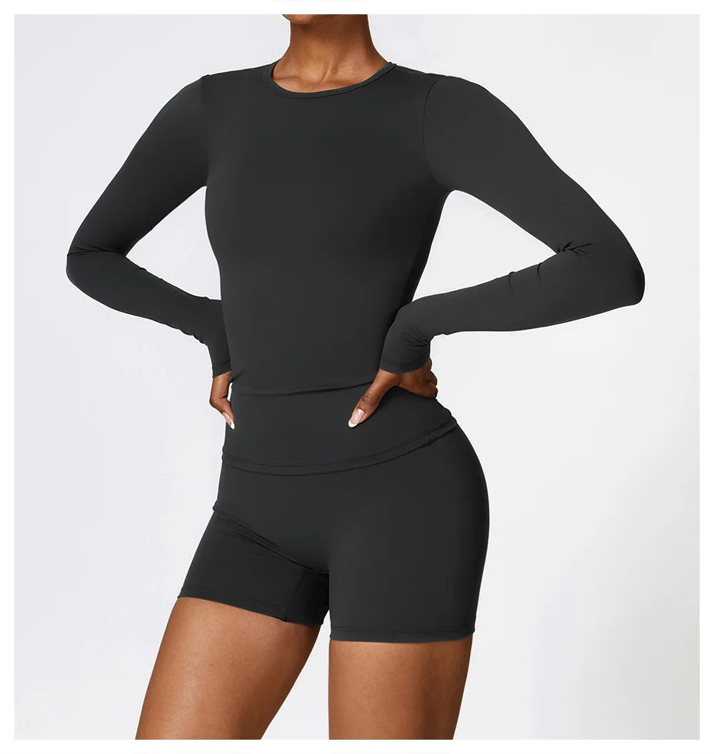 Women Yoga T-shirts Solid