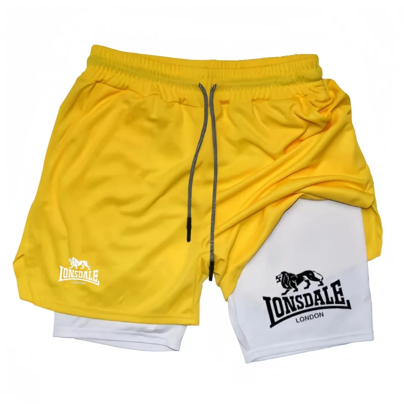 Print 2in1 Running Shorts