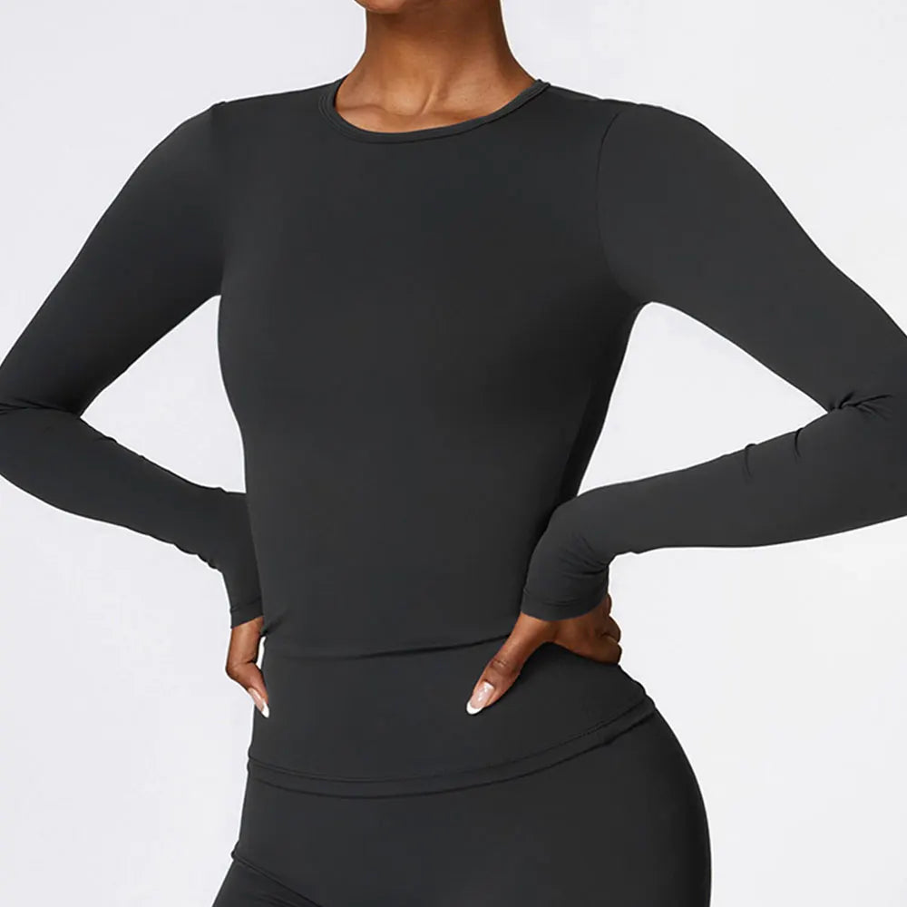Women Yoga T-shirts Solid