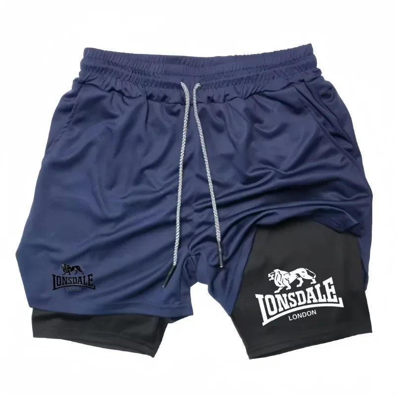 Print 2in1 Running Shorts