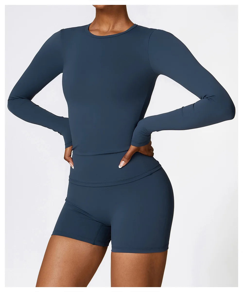 Women Yoga T-shirts Solid