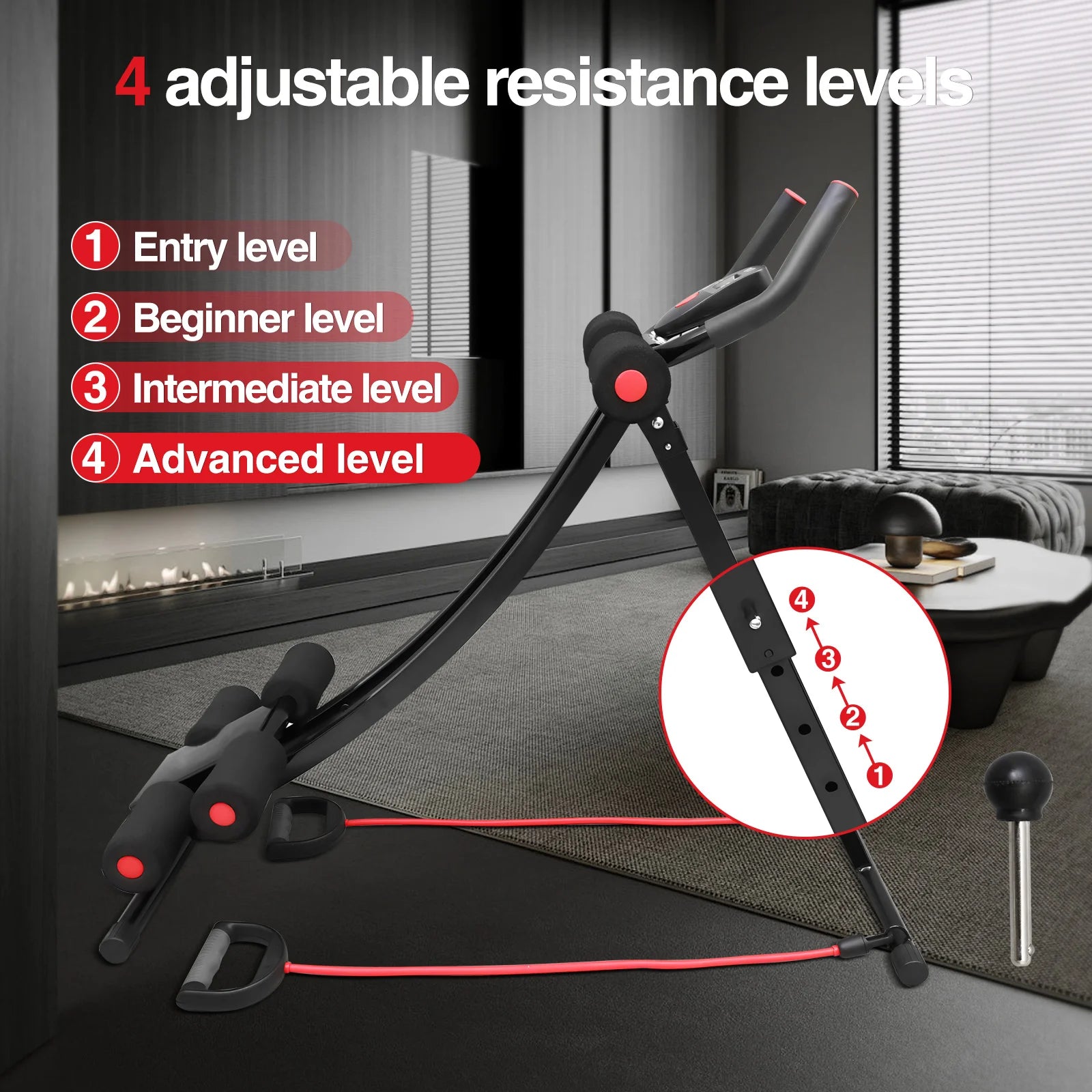 GIKPAL Foldable Ab Machine