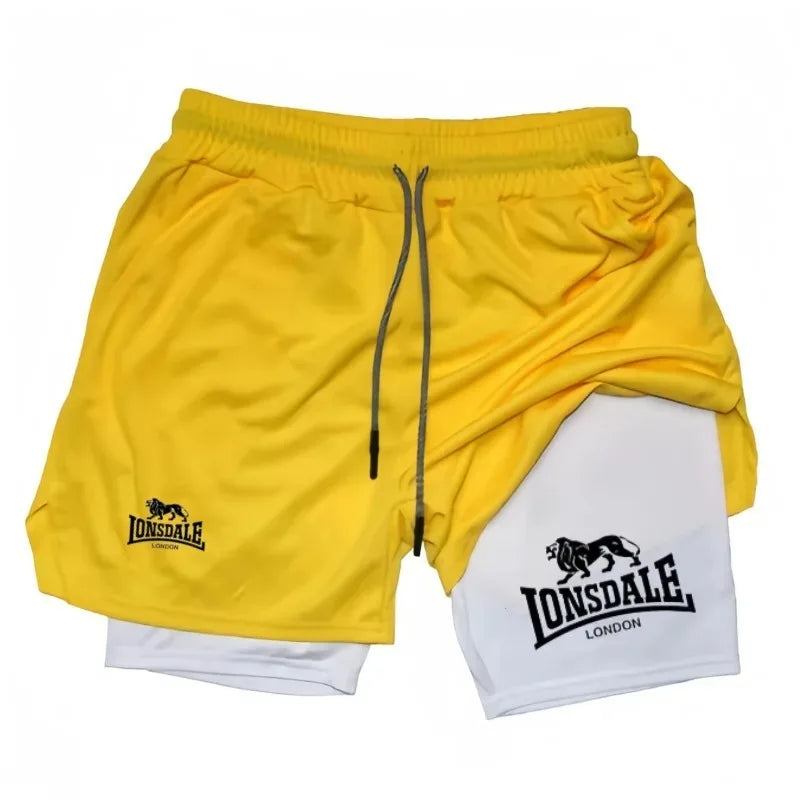 Print 2in1 Running Shorts
