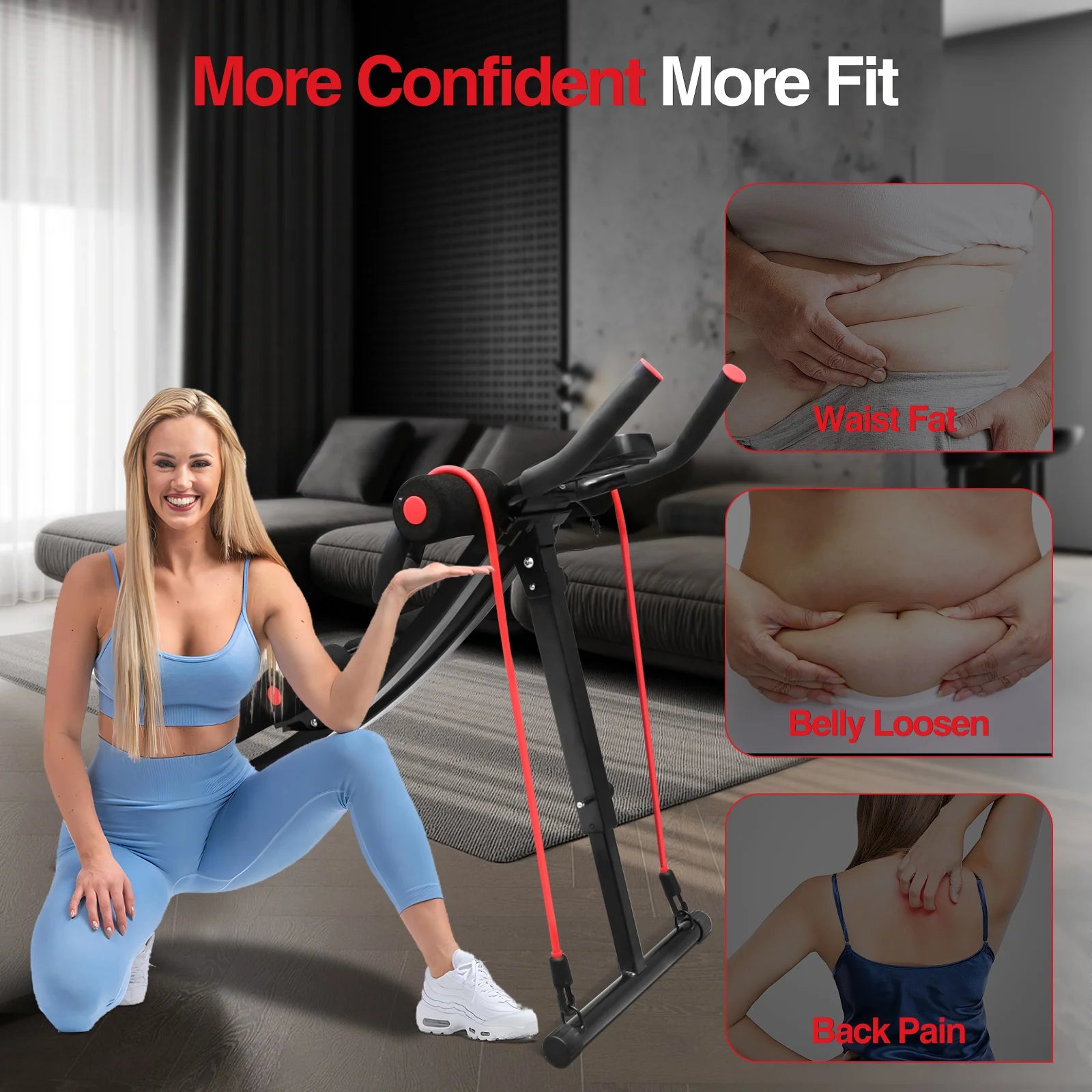 GIKPAL Foldable Ab Machine