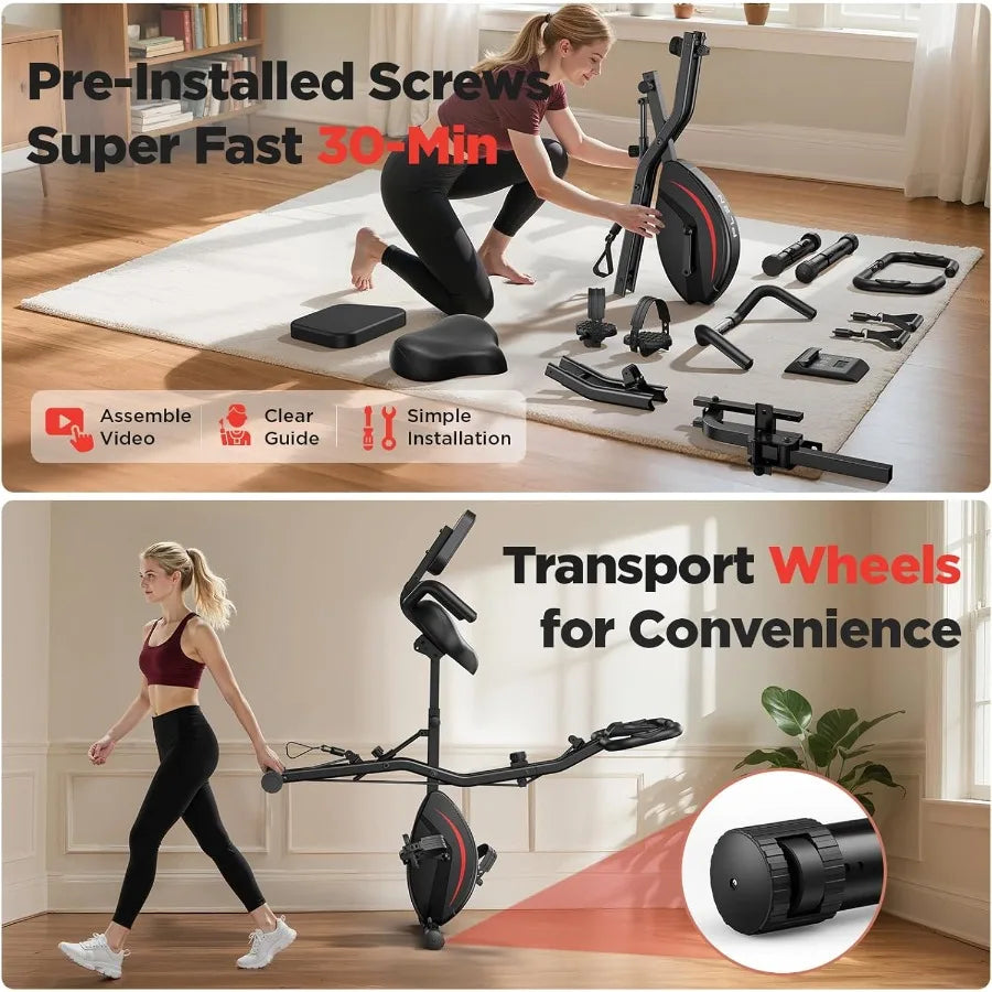 5 IN 1 Foldable Exercise Bike