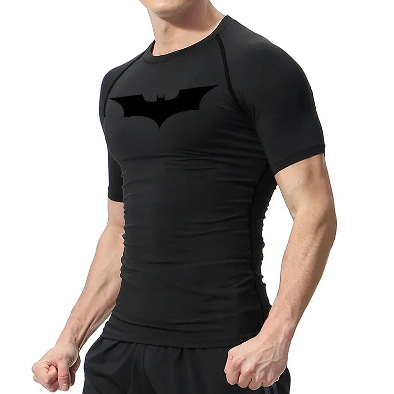 Men's Bat Print Compression